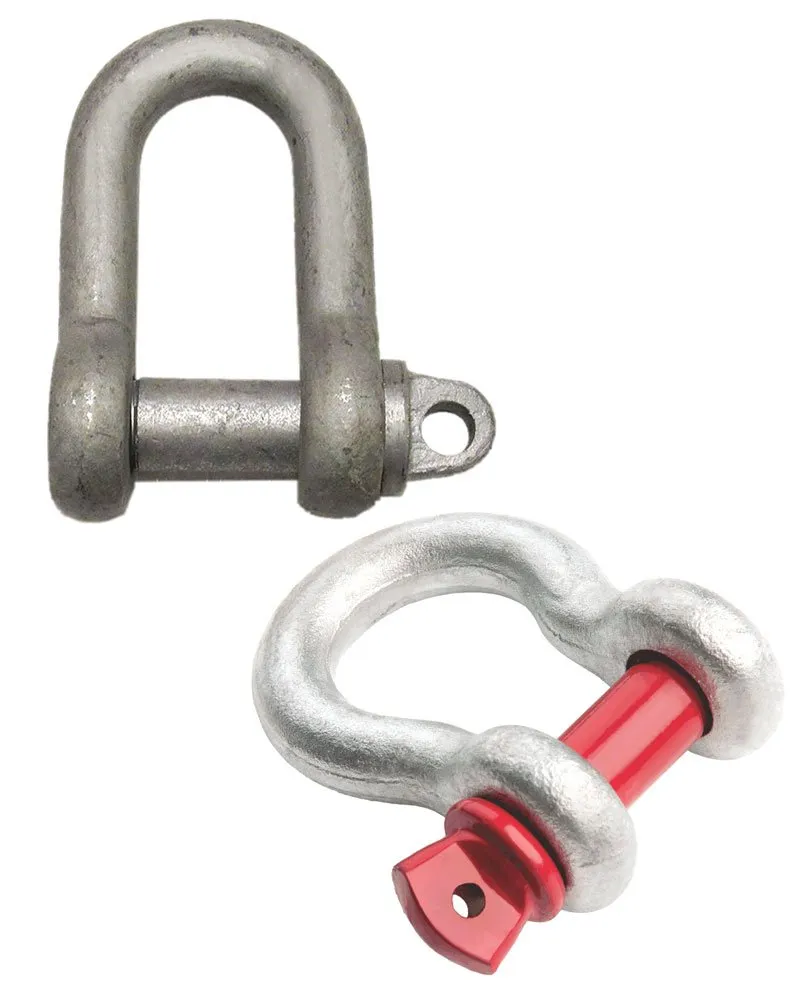 Bow & Dee Shackles — dee and bow shackle
