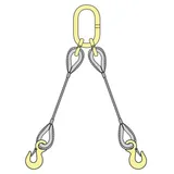 Double Leg Steel Wire Rope Sling