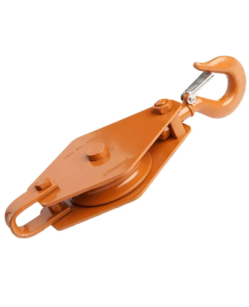 Toco Lifting Manilla Block — pulley block for soft fibre rope, single/double/treble sheave configurations, 10–24 mm rope